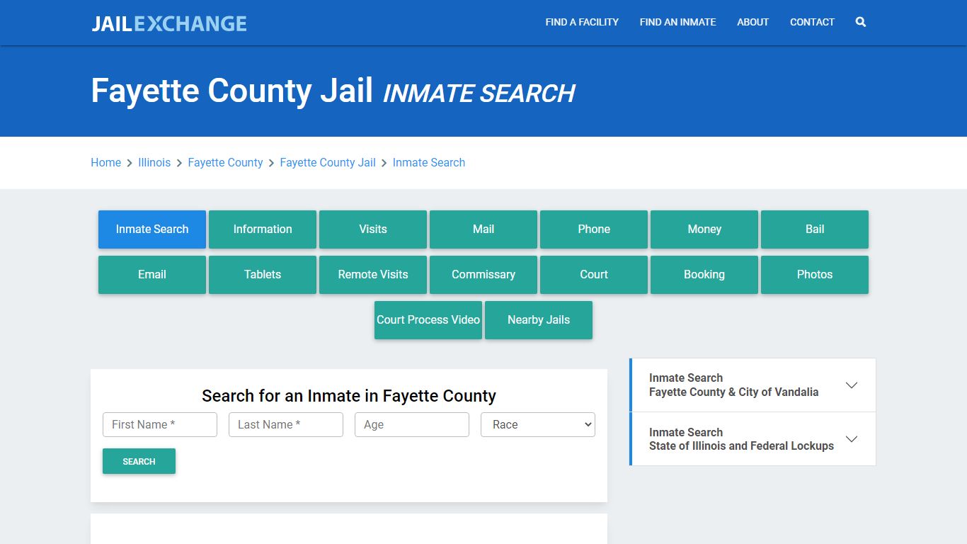 Fayette County Jail, IL Inmate Search: Roster & Mugshots